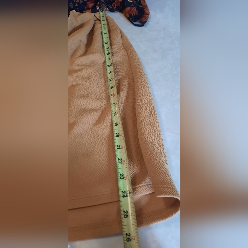 LuLaRoe Black and Brown Geometric Midi Dress - Picture 8 of 11